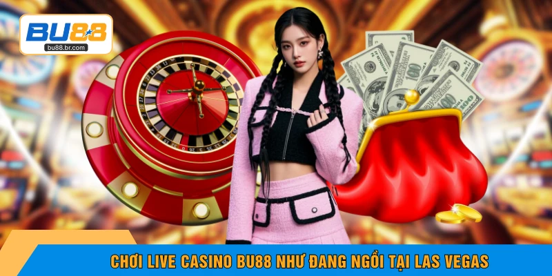 Chơi live casino BU88 như đang ngồi tại Las Vegas